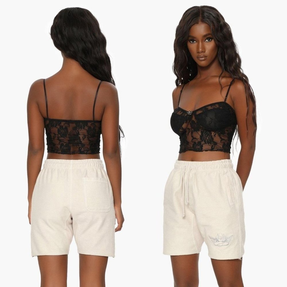 BOYS LIE Cream Sweatshort shorts